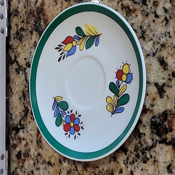 Vintage Colorful Rooster Teacup and Saucer Set - Picture 3 of 6